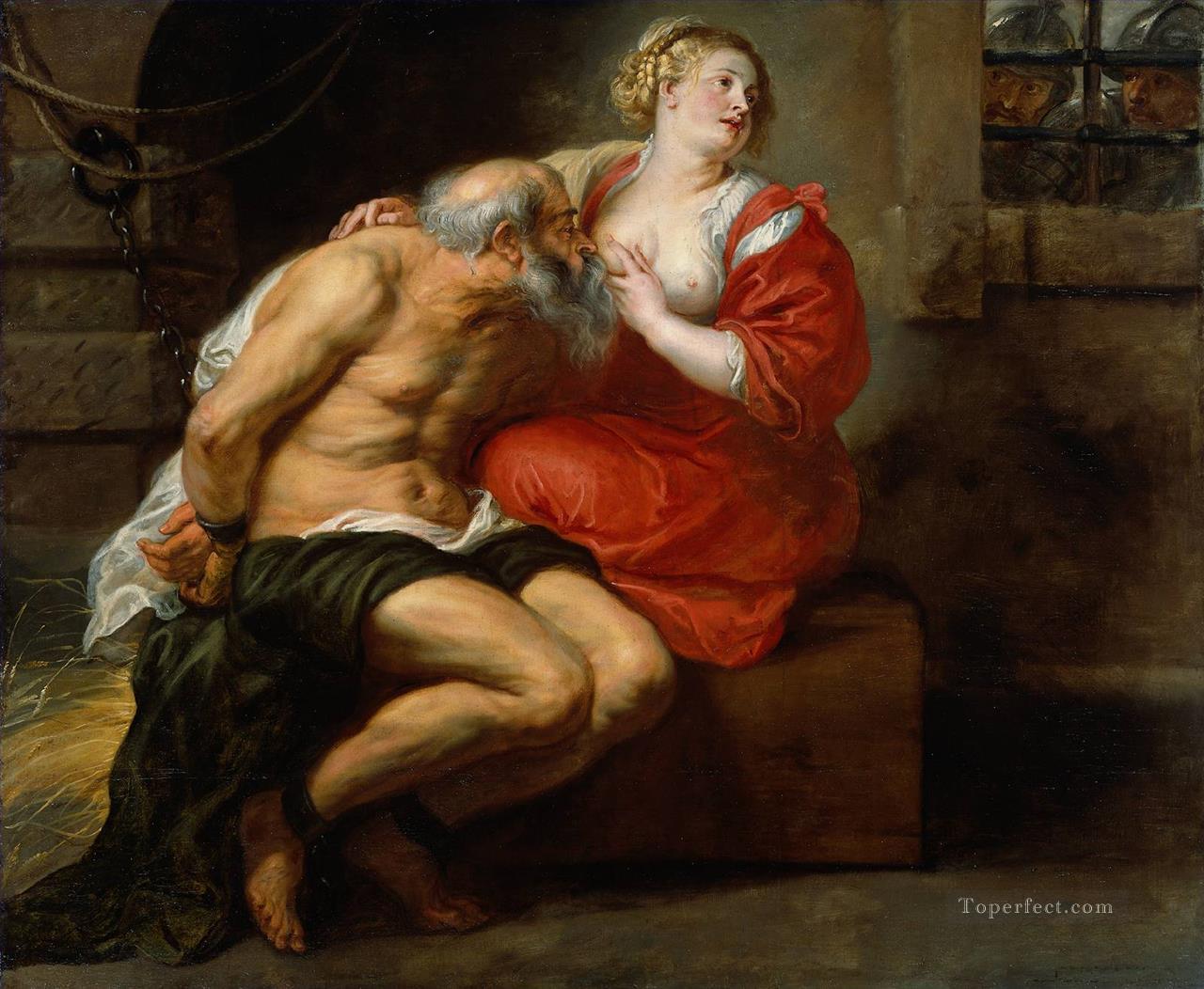 Cimon and Pero Baroque Peter Paul Rubens Oil Paintings